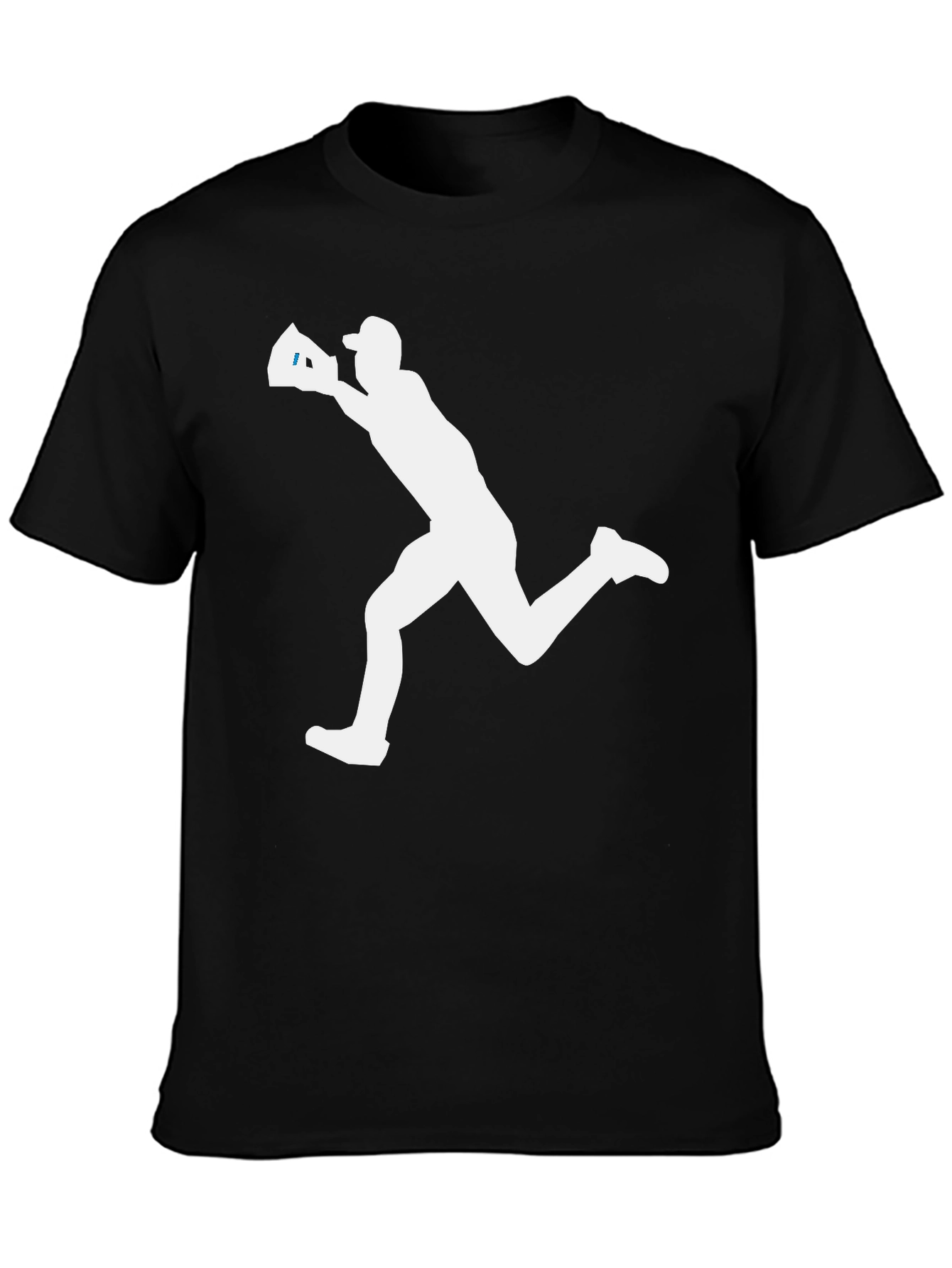 Baseball Silhouette Black T-Shirt