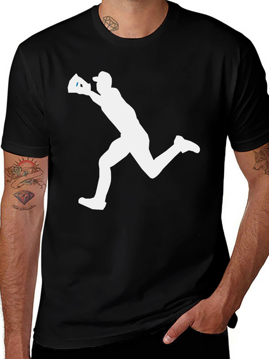 Baseball Silhouette Black T-Shirt