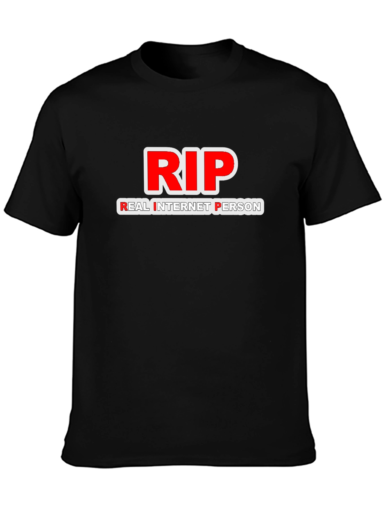 RIP Real Internet Person T-Shirt - Black