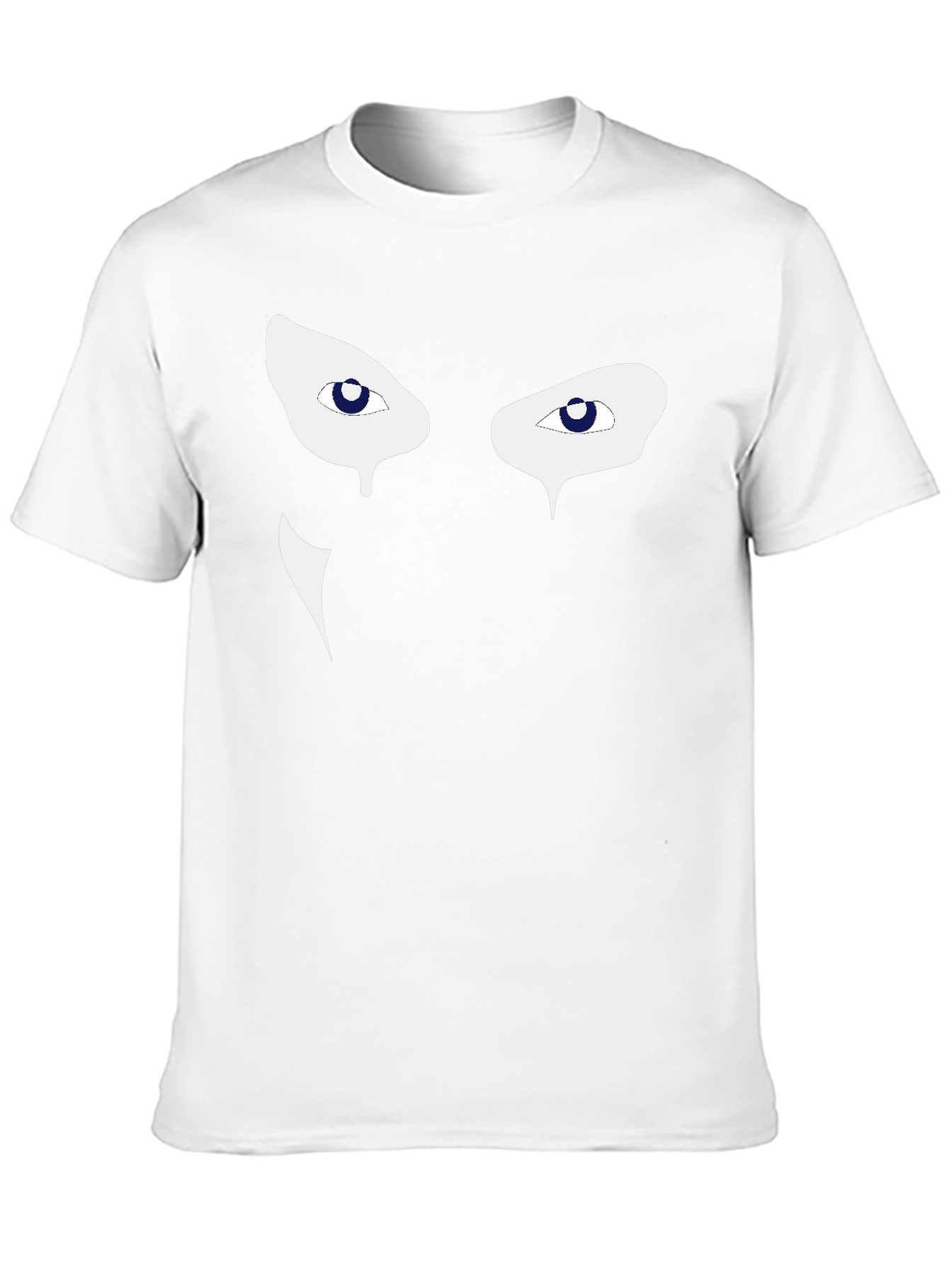 Mens Black Graphic Tee - Mysterious Eyes