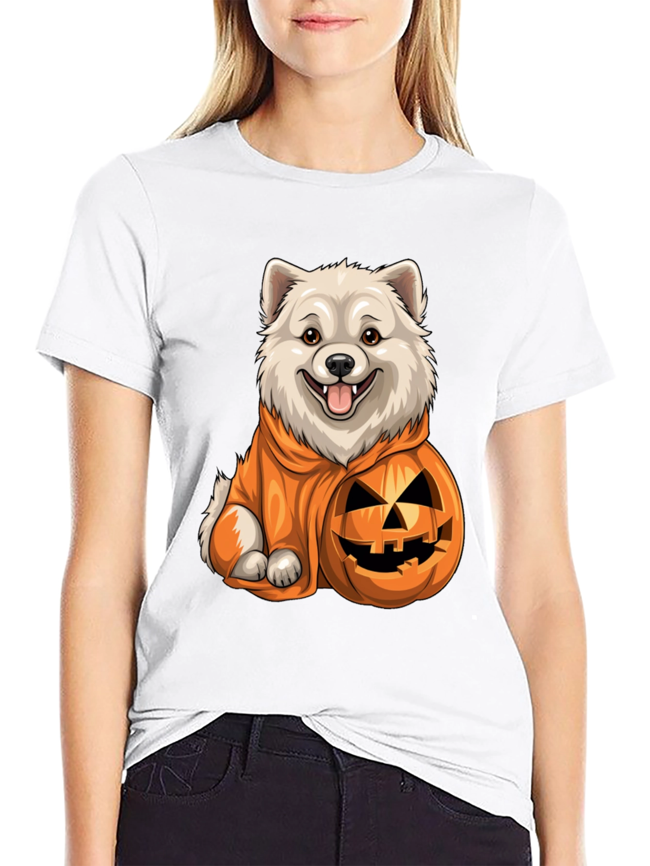 Dog in Pumpkin Costume T-Shirt