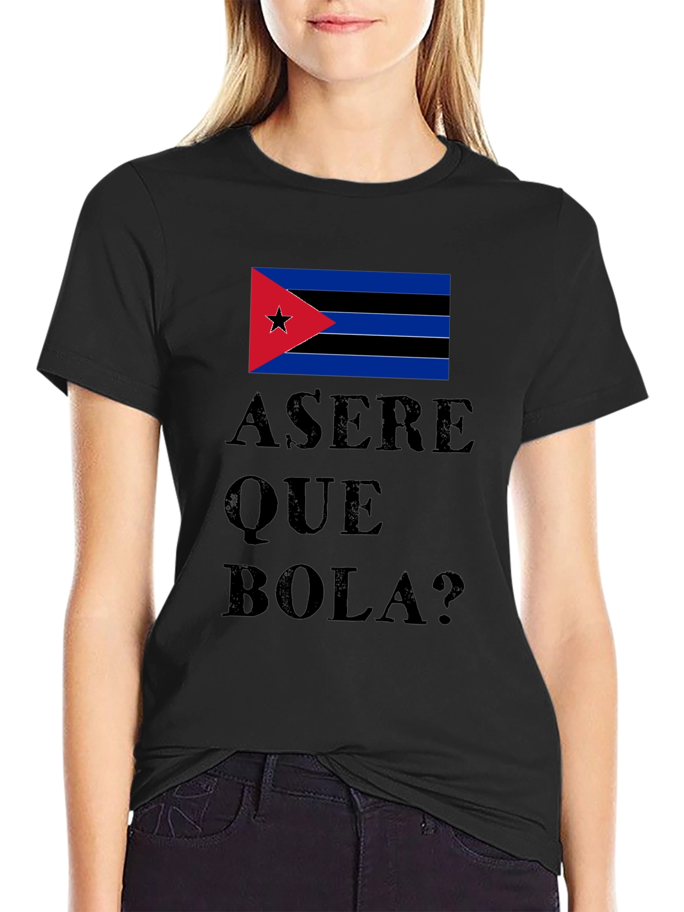 Asere Que Bola? Cuba Flag Graphic T-Shirt