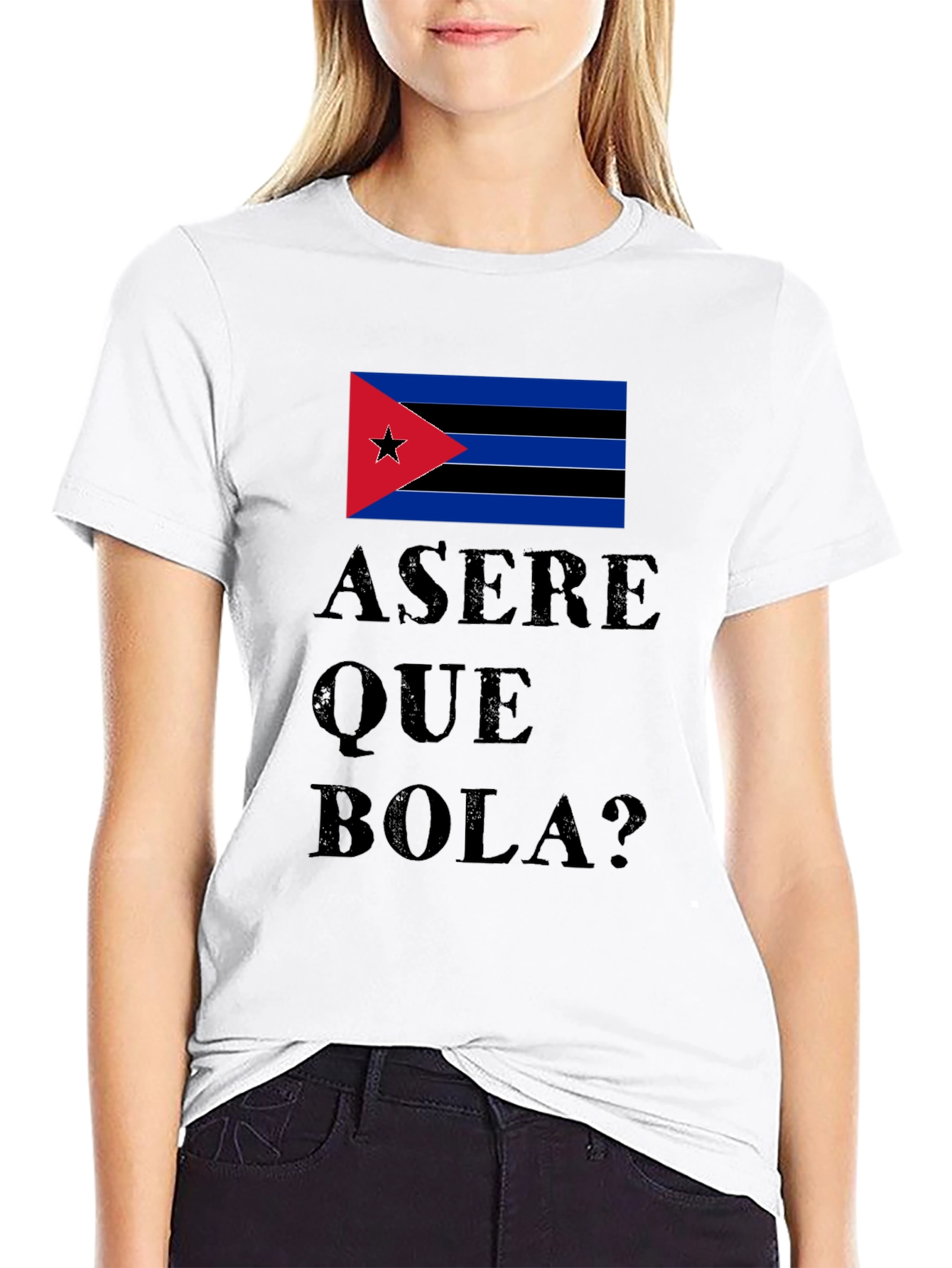 Asere Que Bola? Cuba Flag Graphic T-Shirt