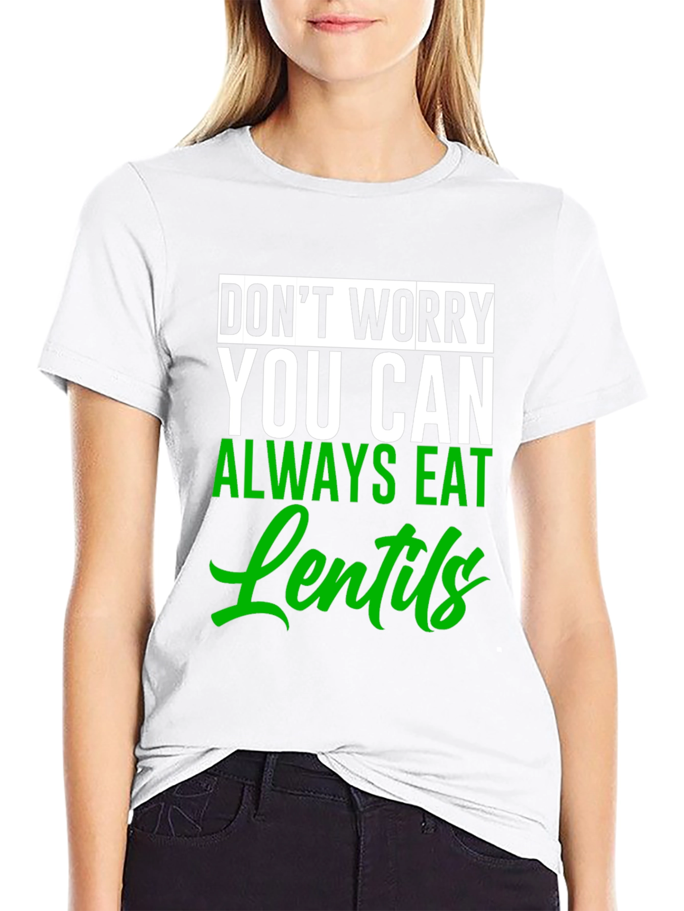 Eat Lentils Graphic Tee - Funny Vegan T-Shirt