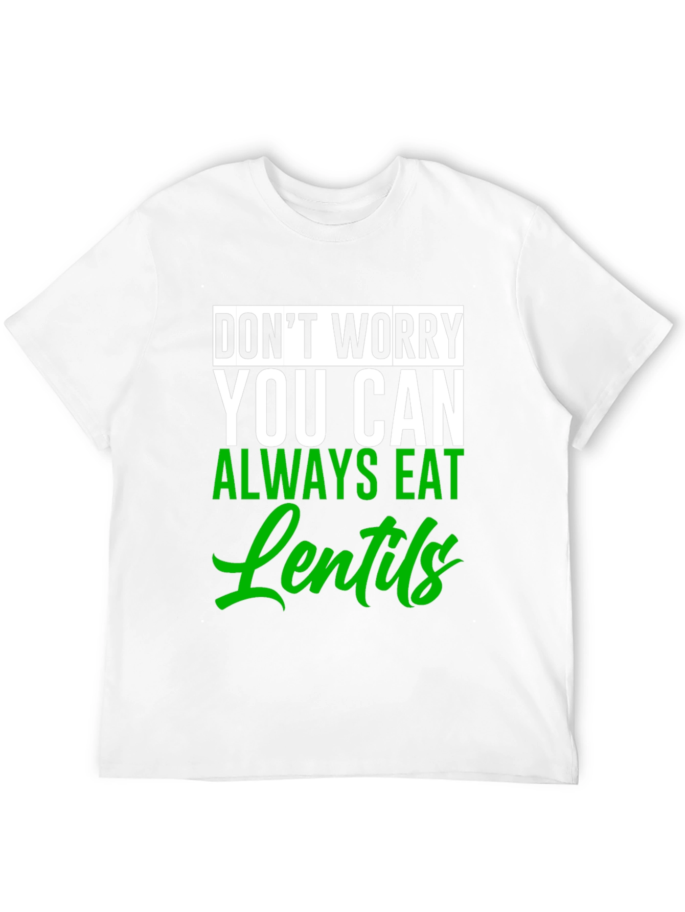 Eat Lentils Graphic Tee - Funny Vegan T-Shirt