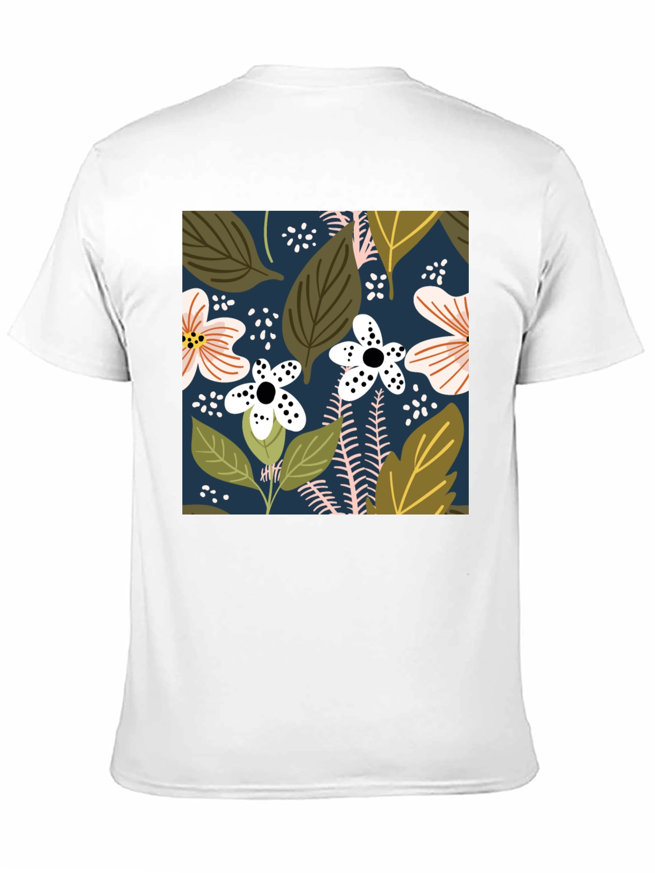 Floral Print Black T-Shirt