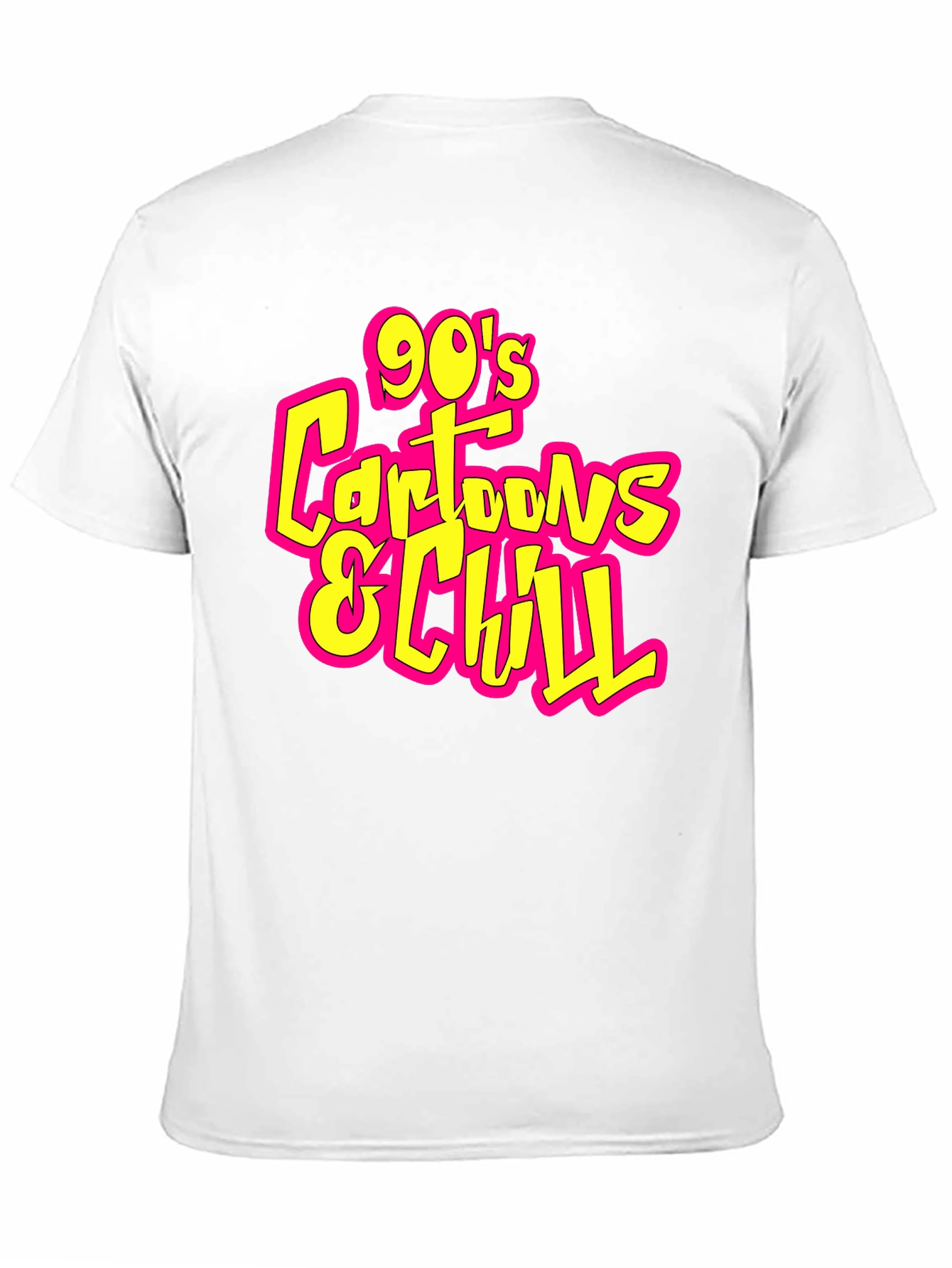 90s Cartoons and Chill Black T-Shirt