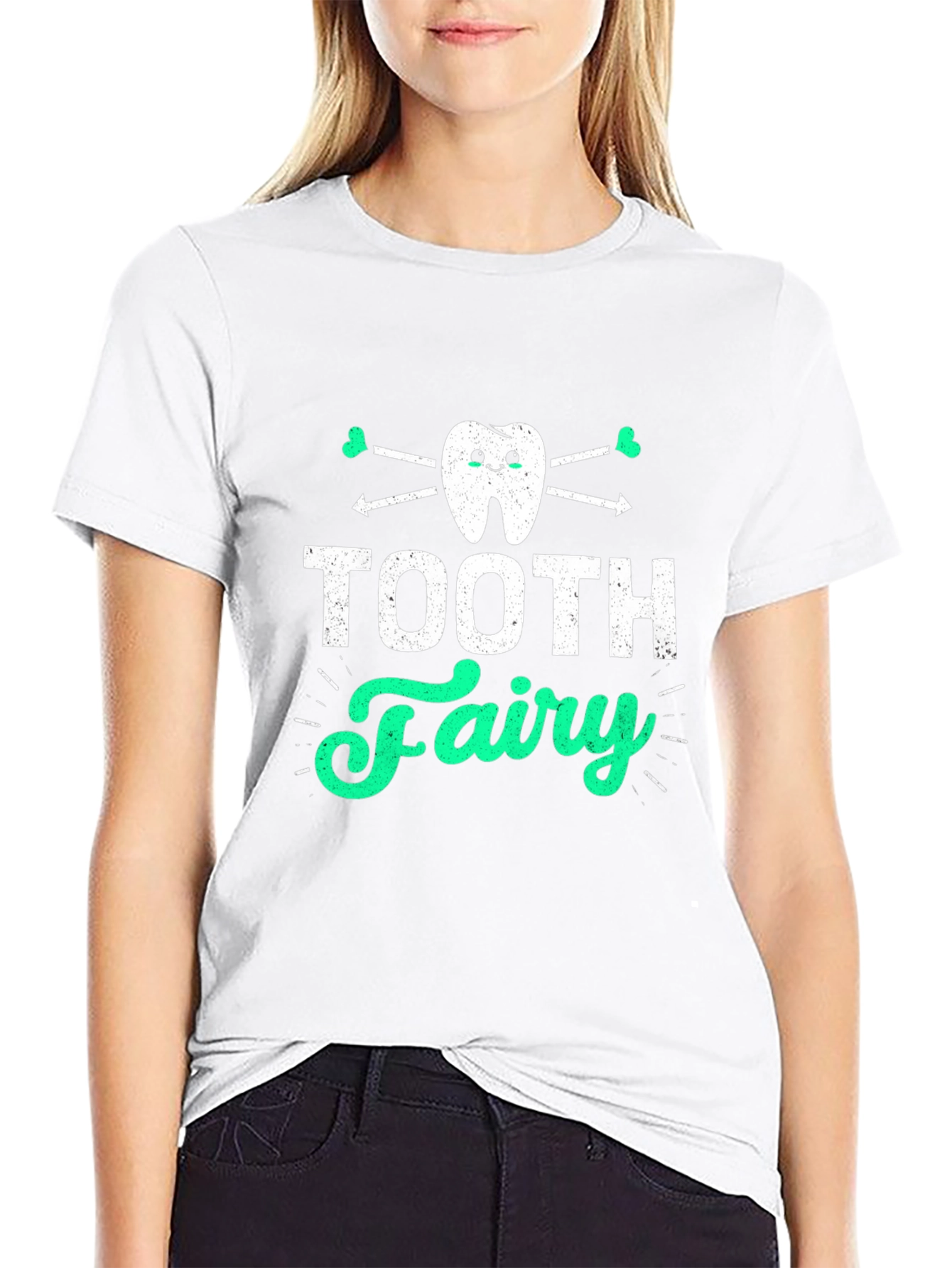 Tooth Fairy Graphic Tee - Black Cotton T-Shirt