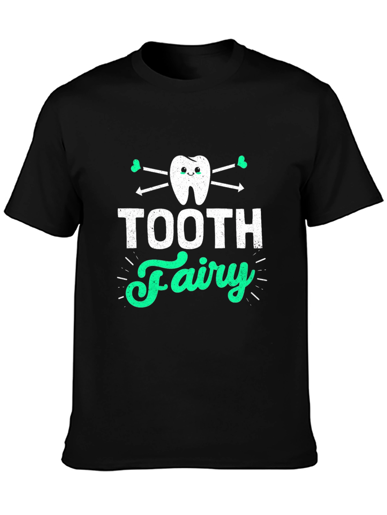 Tooth Fairy Graphic Tee - Black Cotton T-Shirt