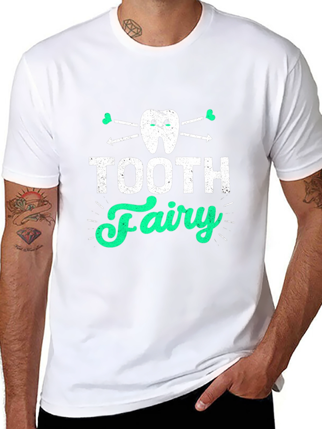 Tooth Fairy Graphic Tee - Black Cotton T-Shirt