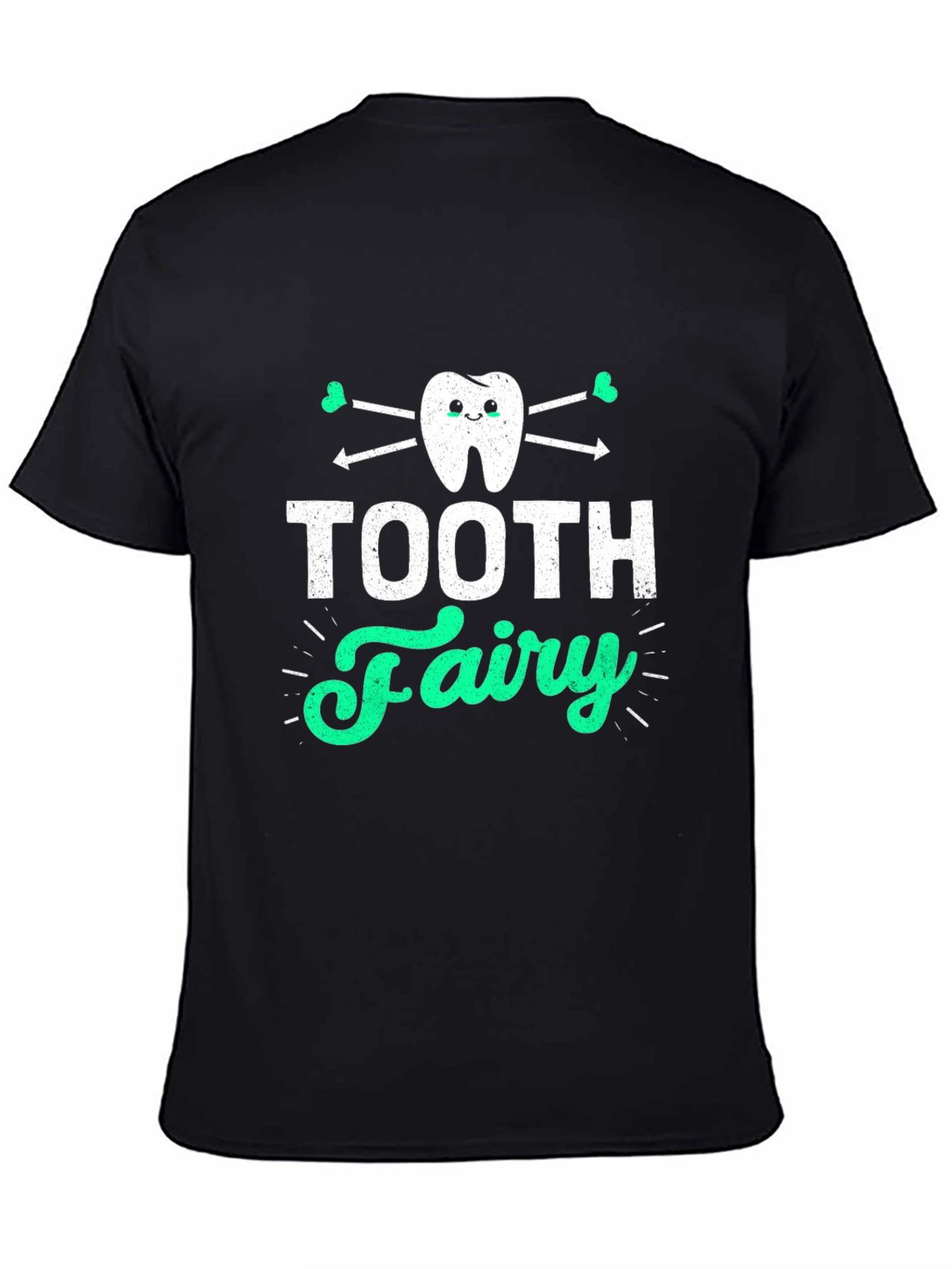 Tooth Fairy Graphic Tee - Black Cotton T-Shirt