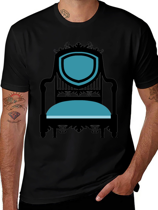 Vintage Chair Graphic Tee - Stylish Black T-Shirt