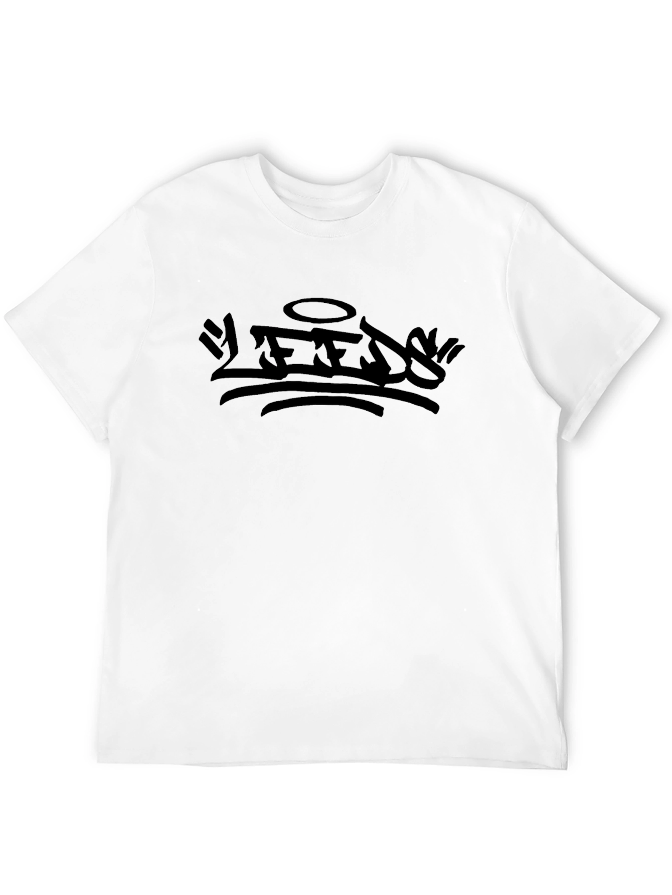 Mens Black Graphic Tee - Urban Streetwear Style