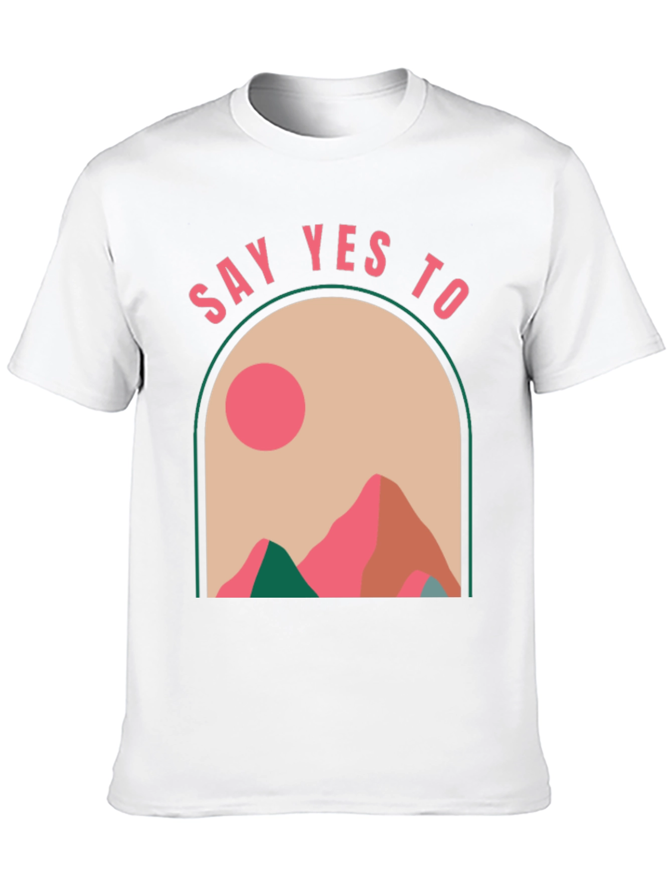 Say Yes to Adventure Black Graphic Tee
