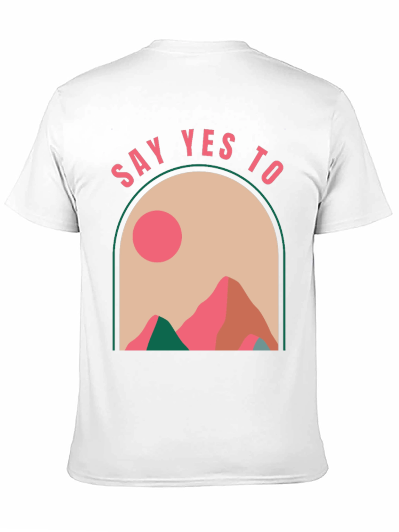 Say Yes to Adventure Black Graphic Tee