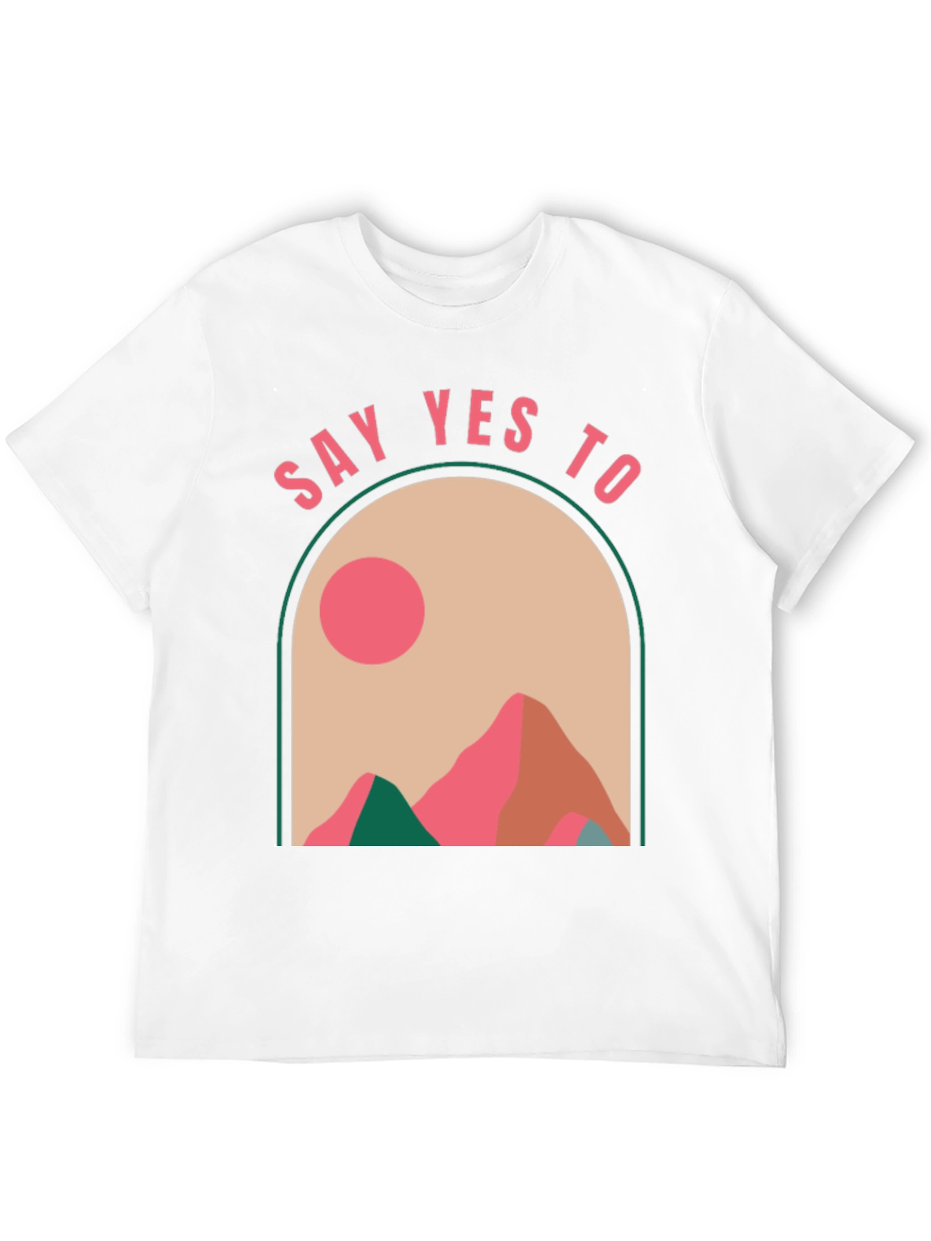 Say Yes to Adventure Black Graphic Tee
