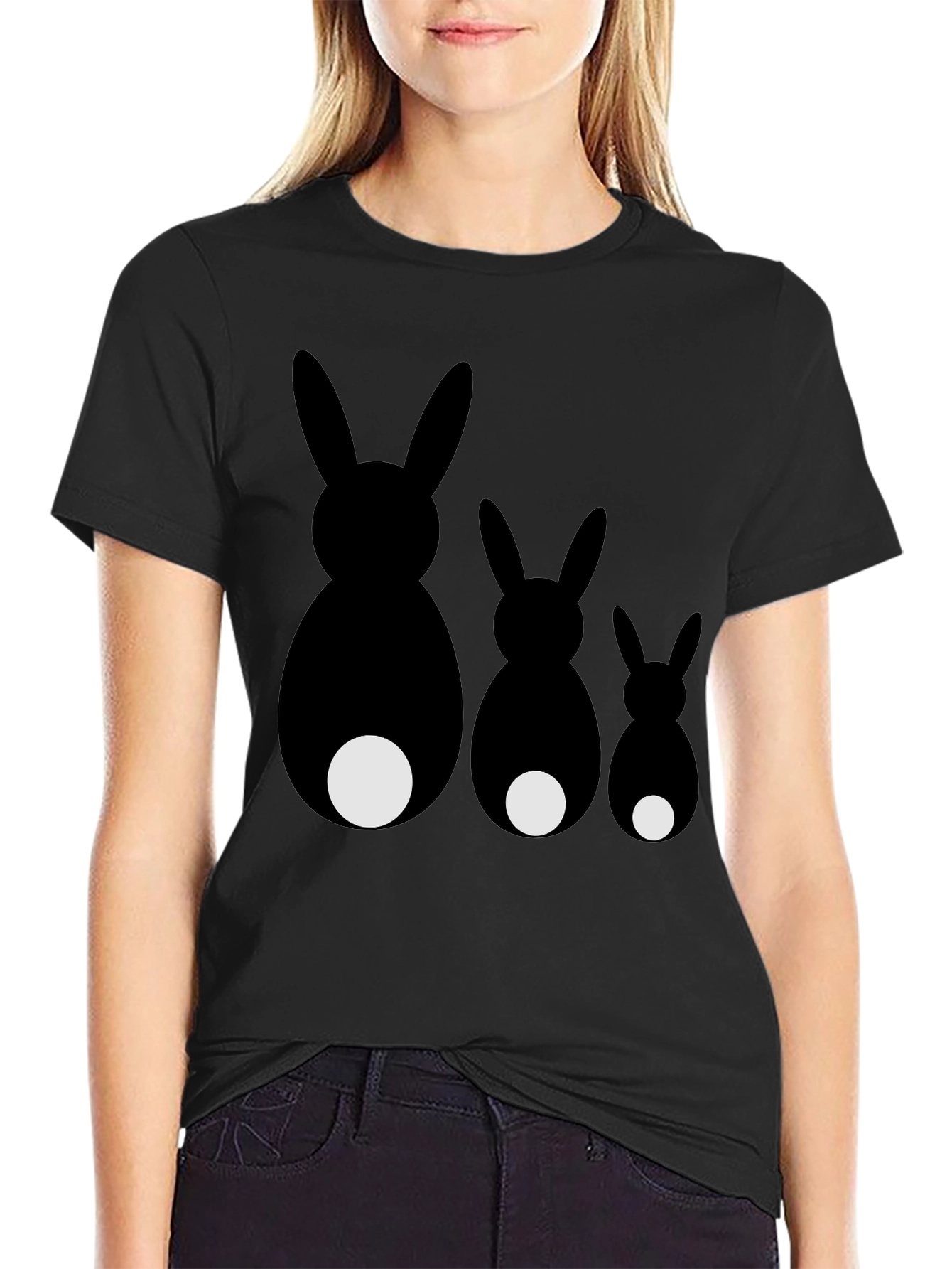 Whimsical Rabbit Family T-Shirt