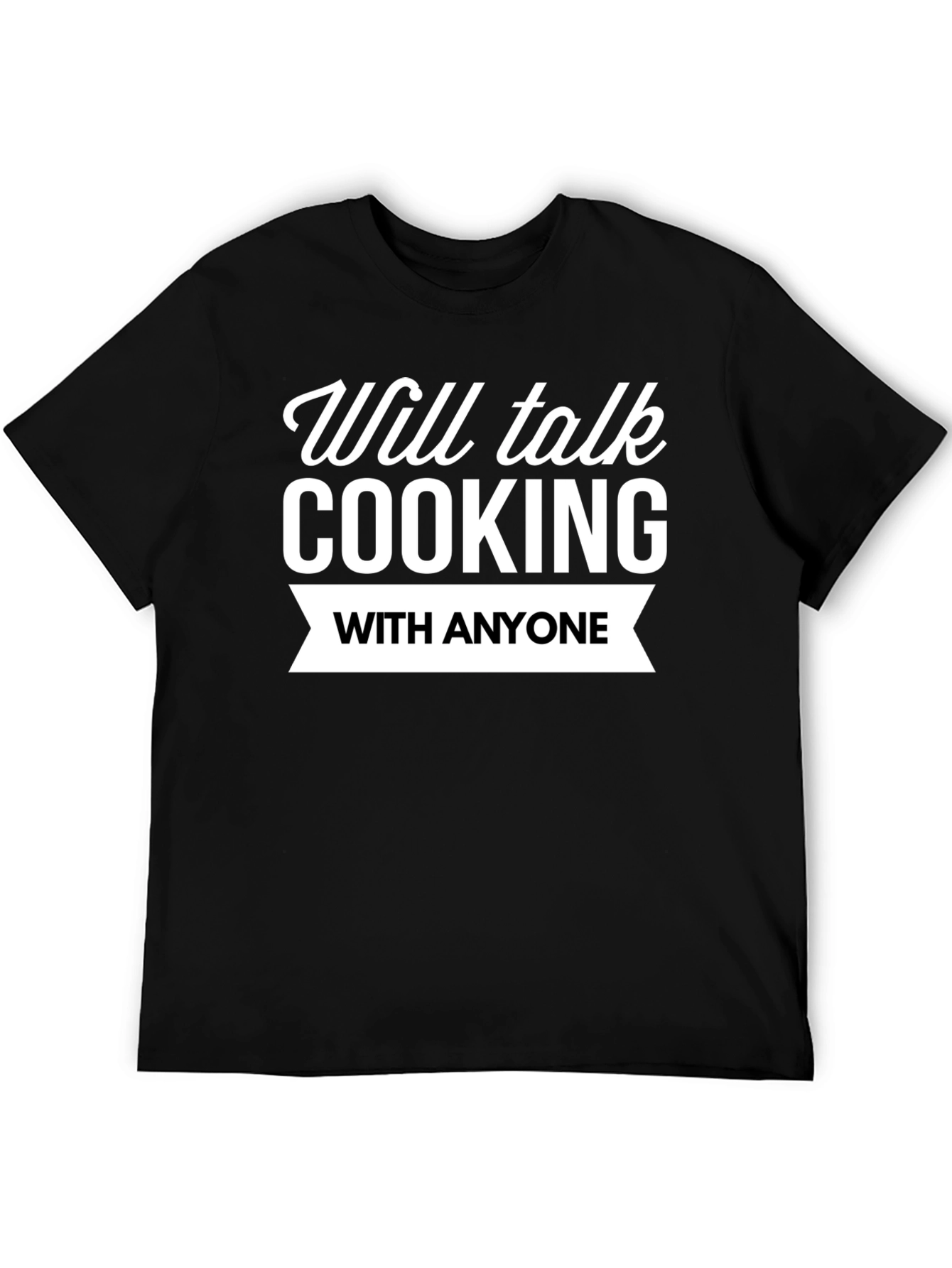 Cooking Enthusiast Black Graphic T-Shirt