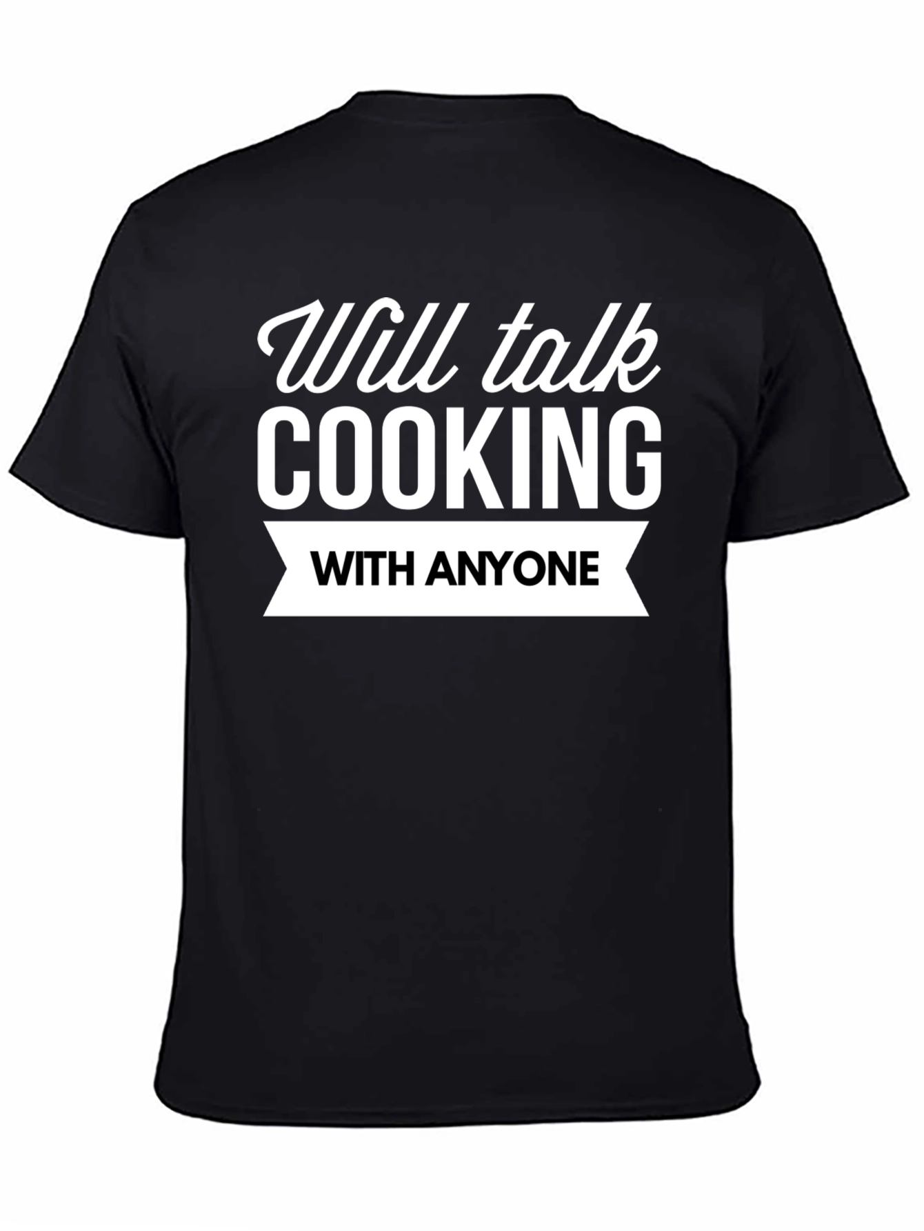 Cooking Enthusiast Black Graphic T-Shirt