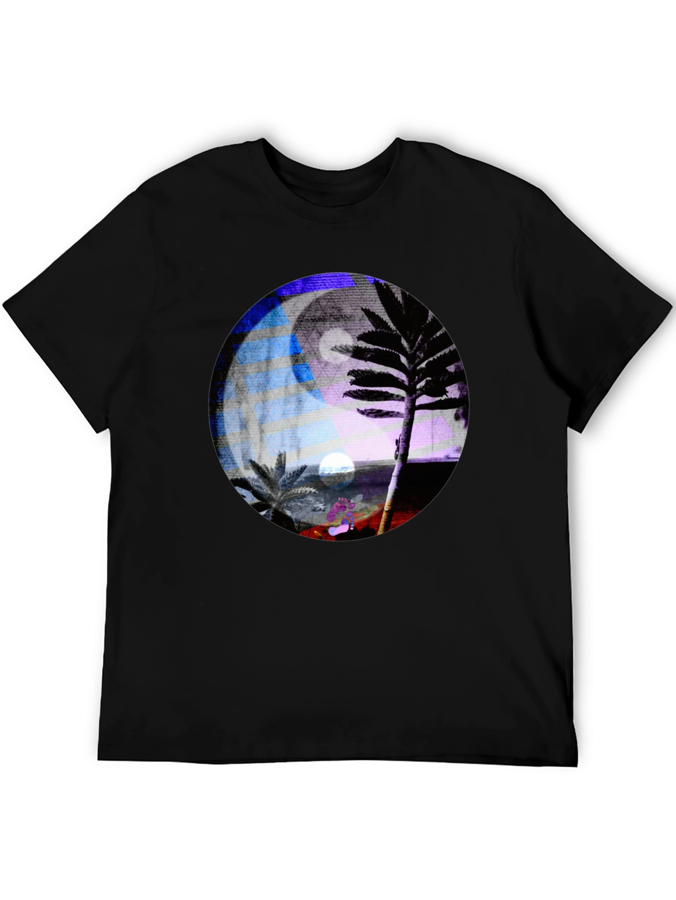 Yin Yang Palm Tree Graphic Tee