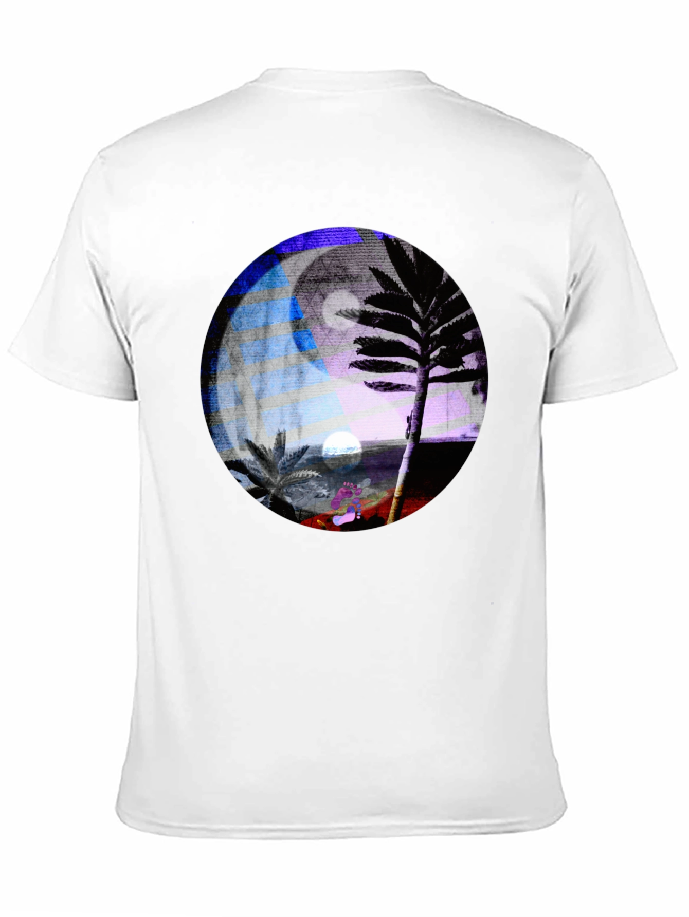 Yin Yang Palm Tree Graphic Tee
