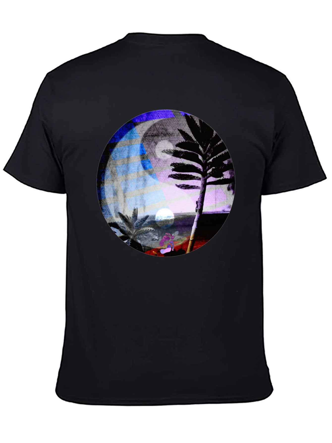 Yin Yang Palm Tree Graphic Tee