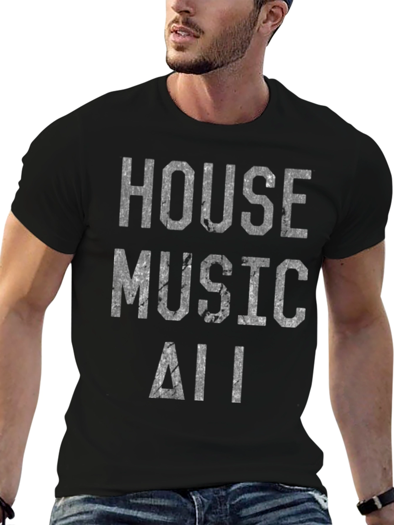 House Music All T-Shirt - Retro Style