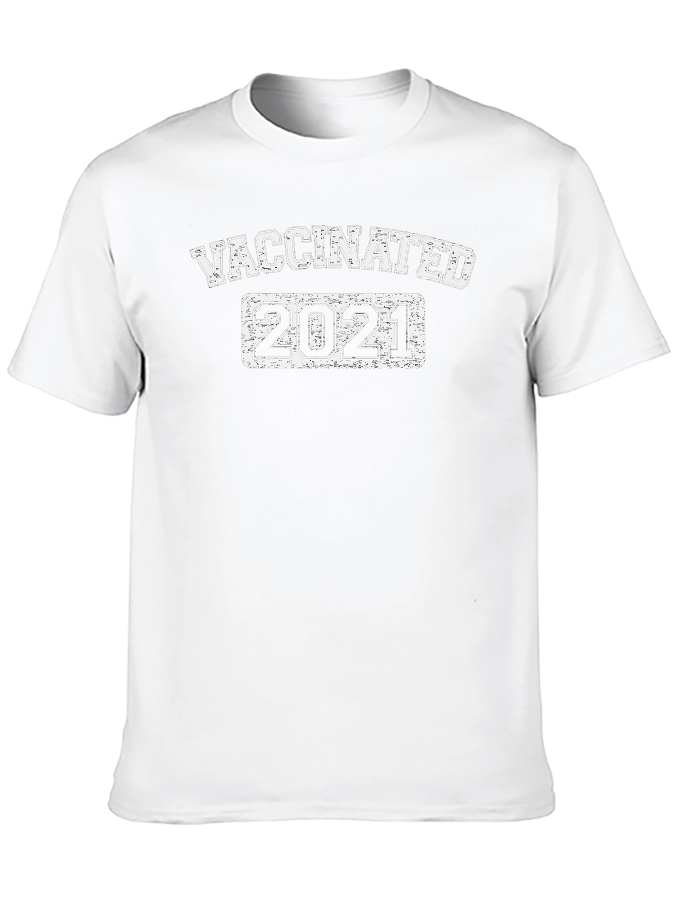 Vaccinated 2021 T-Shirt - Distressed Design