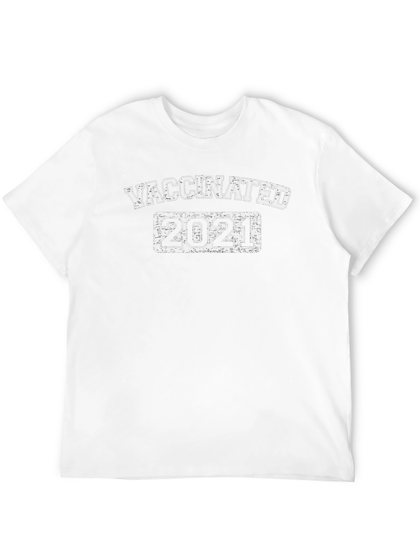 Vaccinated 2021 T-Shirt - Distressed Design