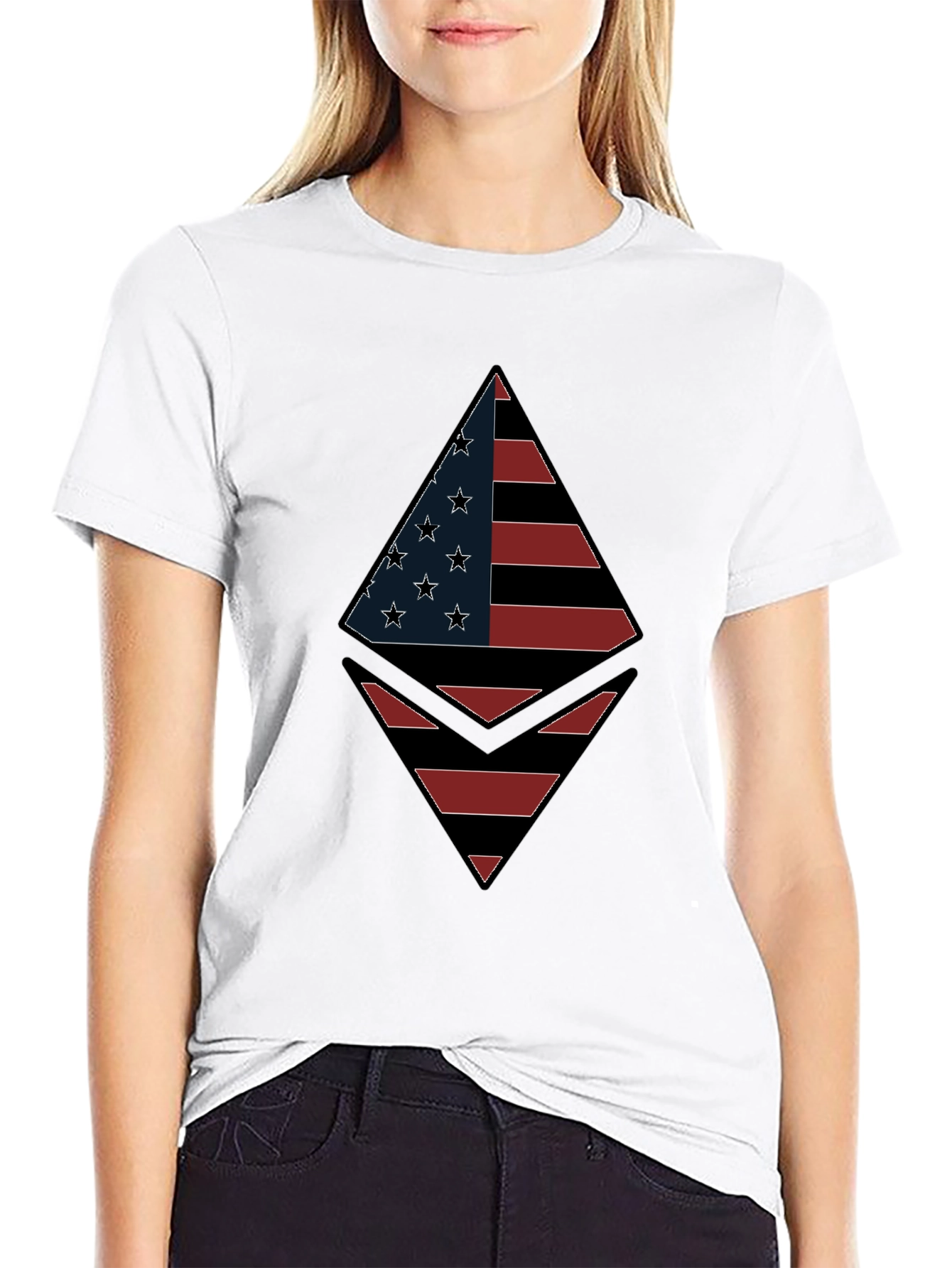 American Flag Ethereum T-Shirt