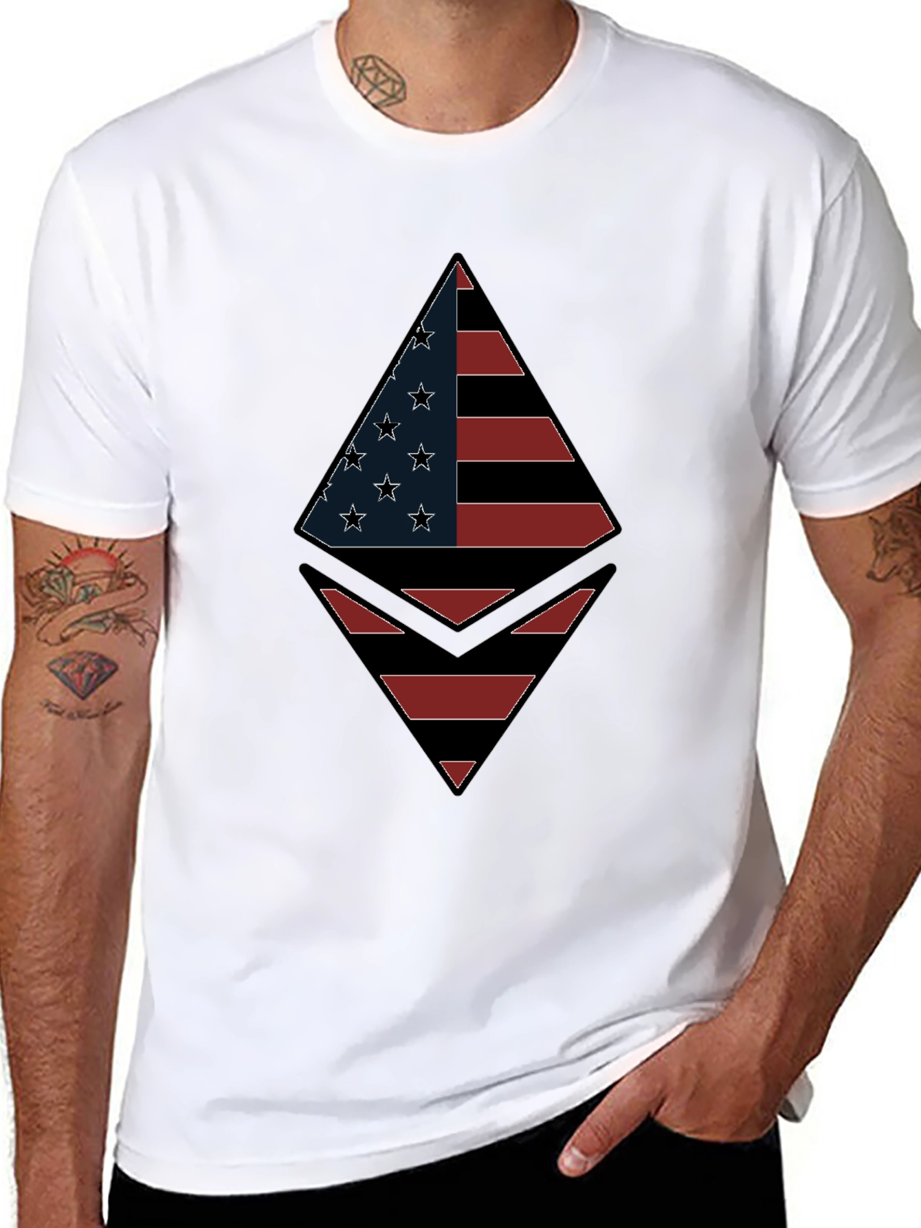 American Flag Ethereum T-Shirt