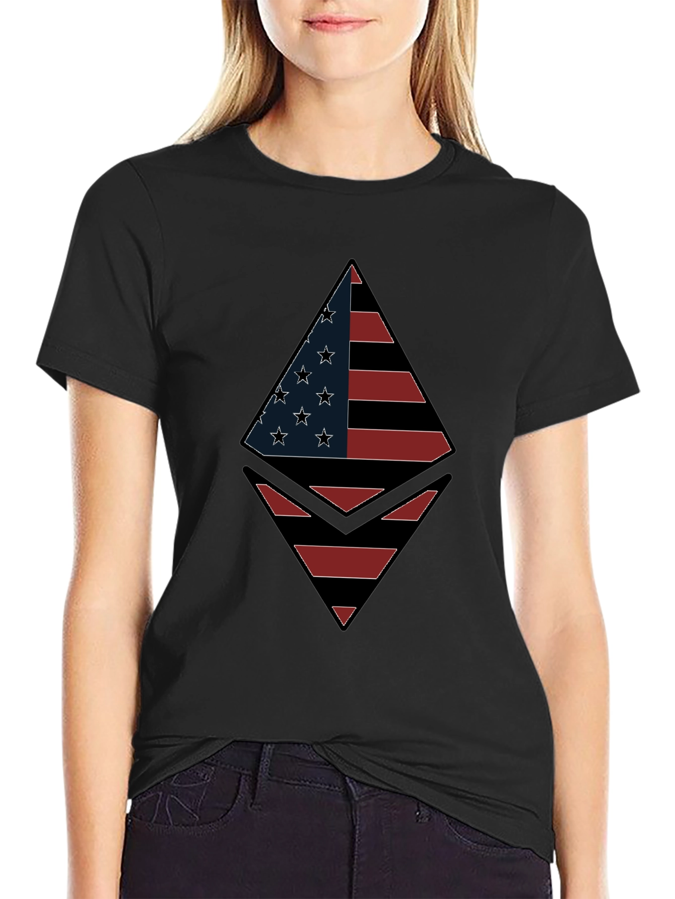 American Flag Ethereum T-Shirt