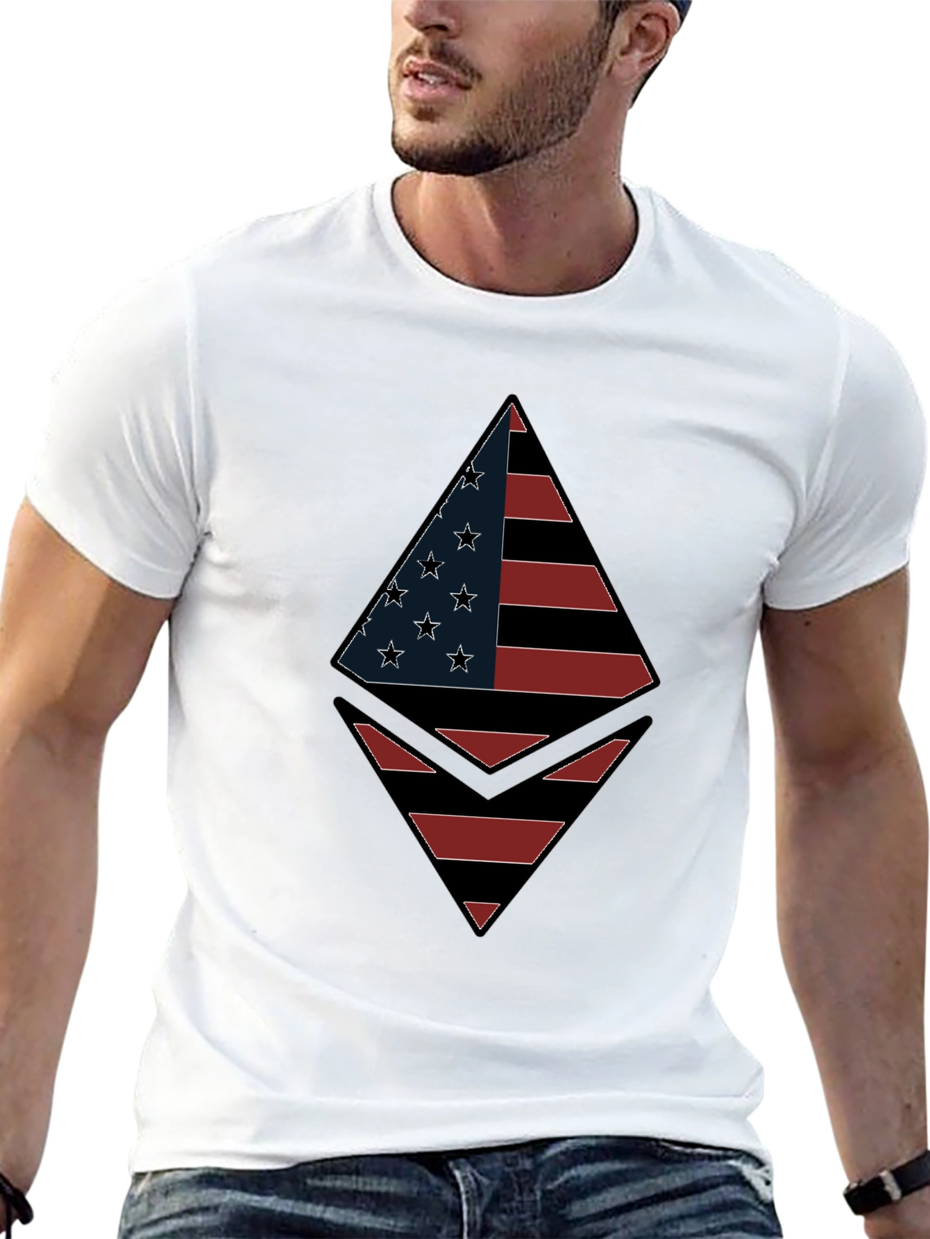 American Flag Ethereum T-Shirt