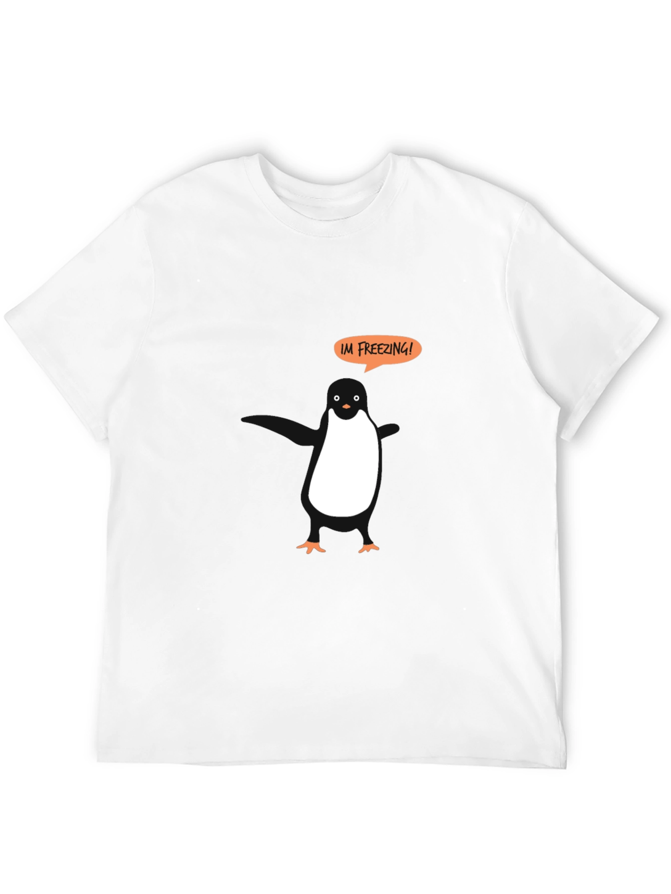 Penguin Im Freezing Graphic Tee - Black