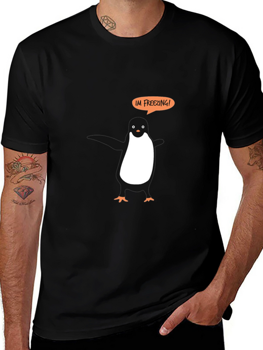 Penguin Im Freezing Graphic Tee - Black