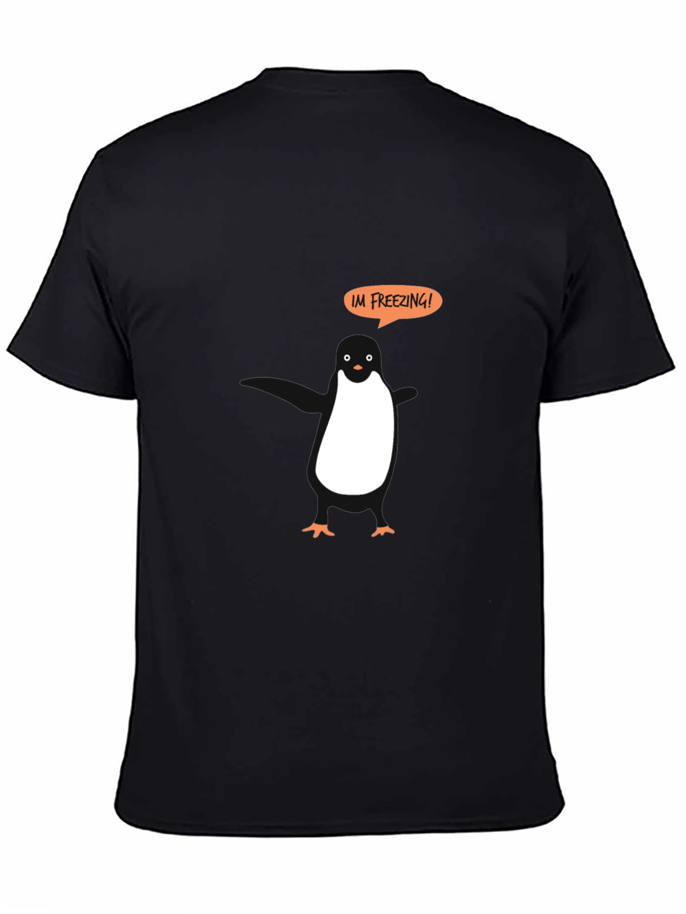 Penguin Im Freezing Graphic Tee - Black