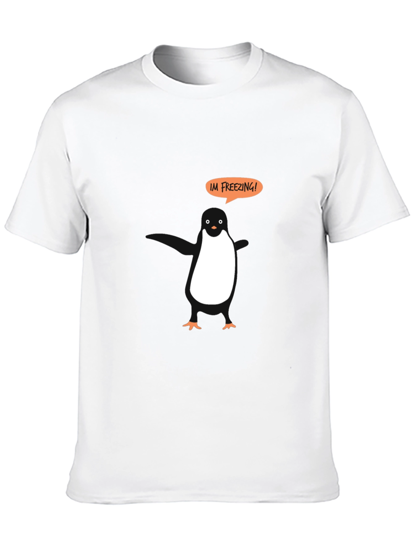Penguin Im Freezing Graphic Tee - Black