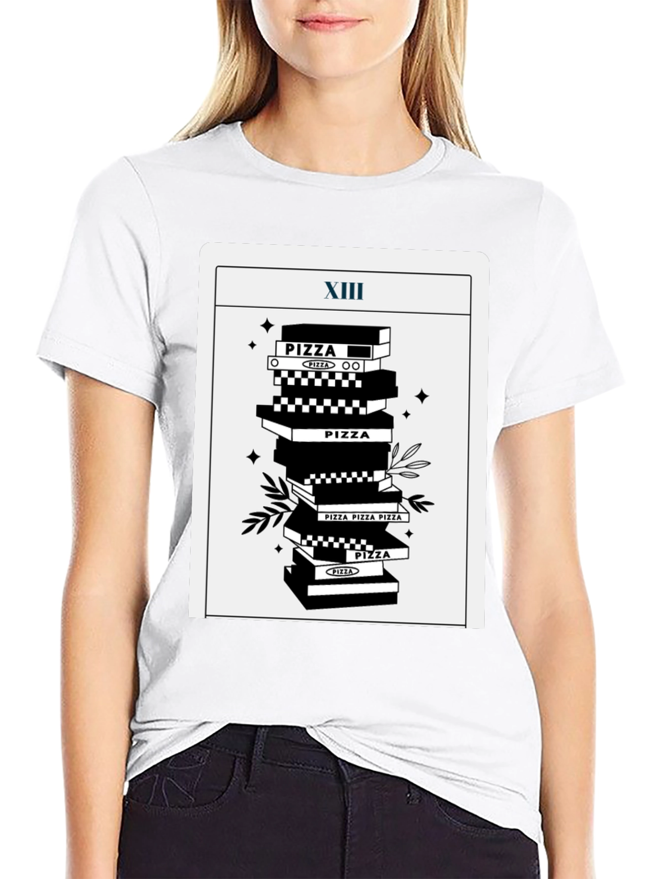 Pizza Tarot T-Shirt - Death Card Parody