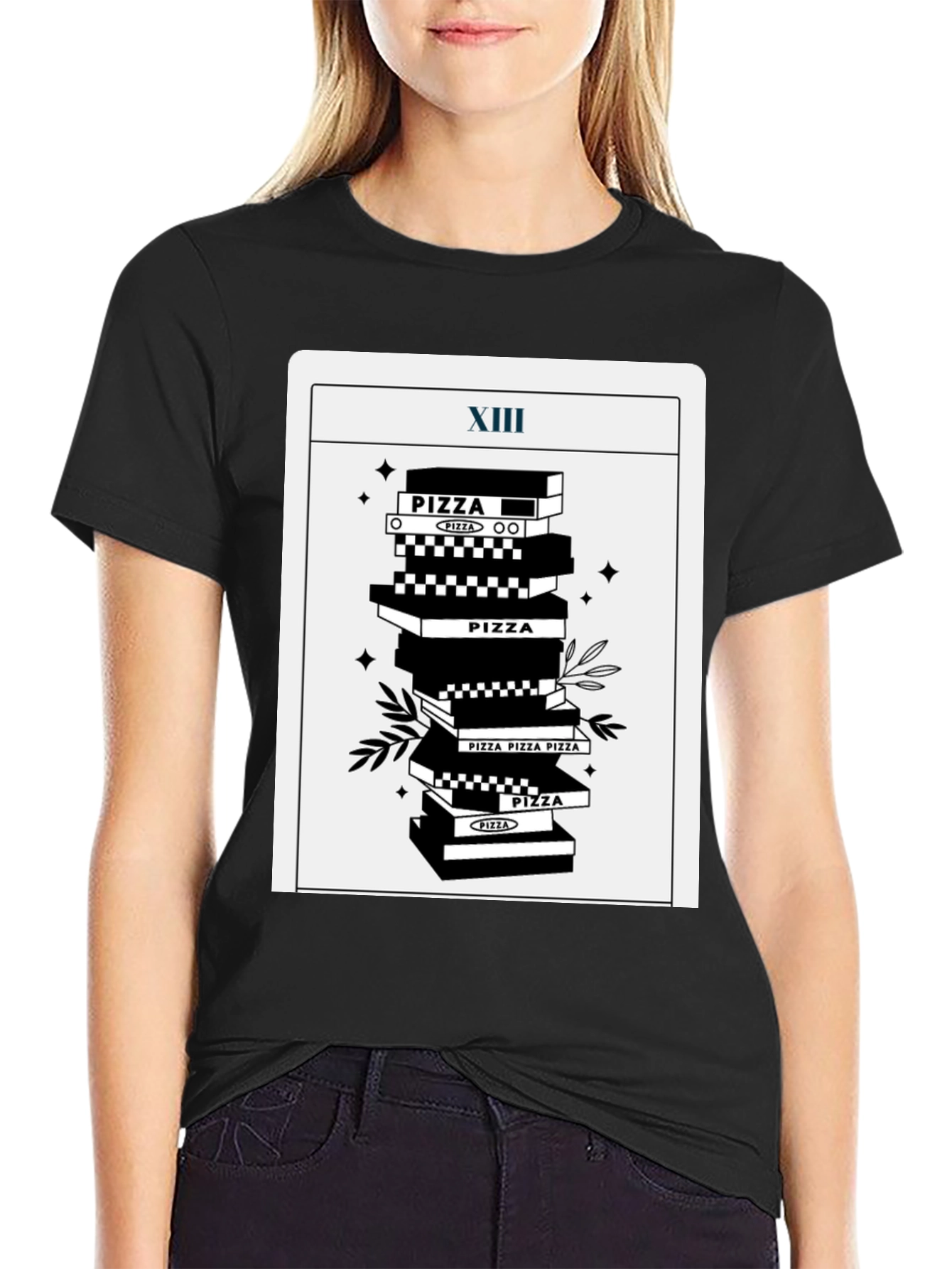 Pizza Tarot T-Shirt - Death Card Parody