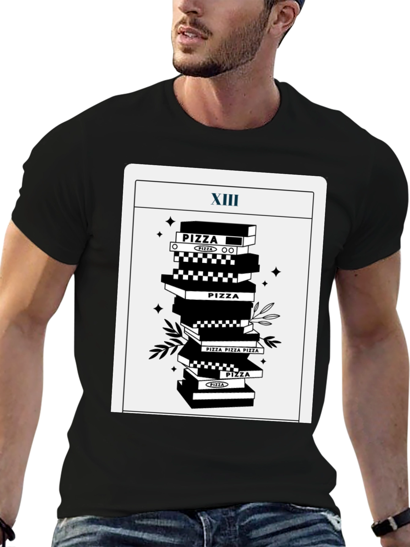 Pizza Tarot T-Shirt - Death Card Parody