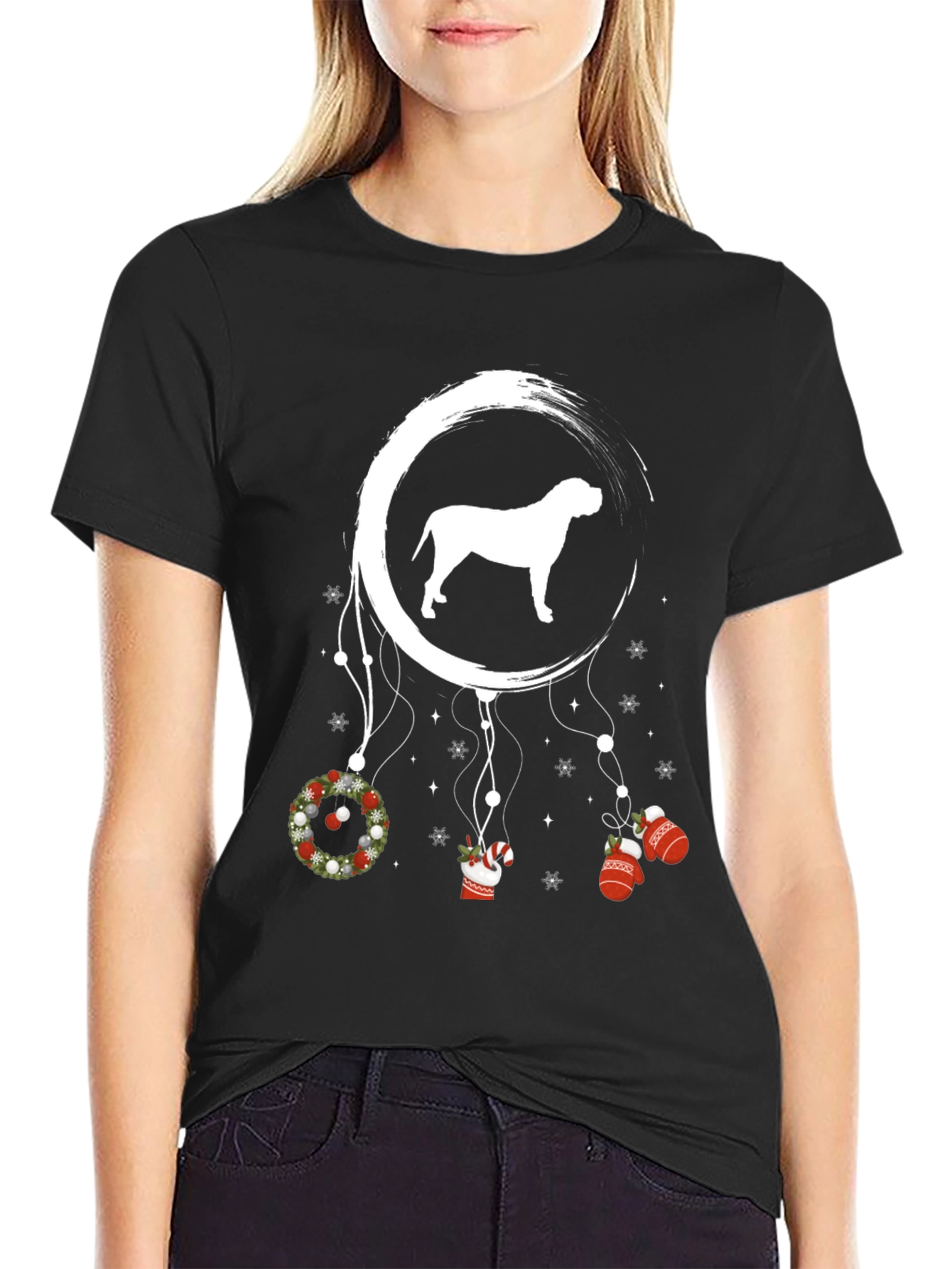 Christmas Dog Dreamcatcher T-Shirt
