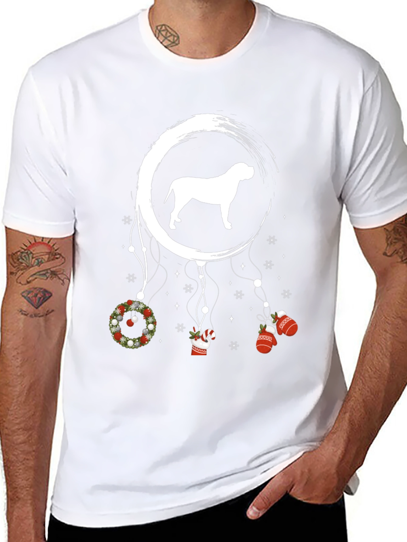Christmas Dog Dreamcatcher T-Shirt