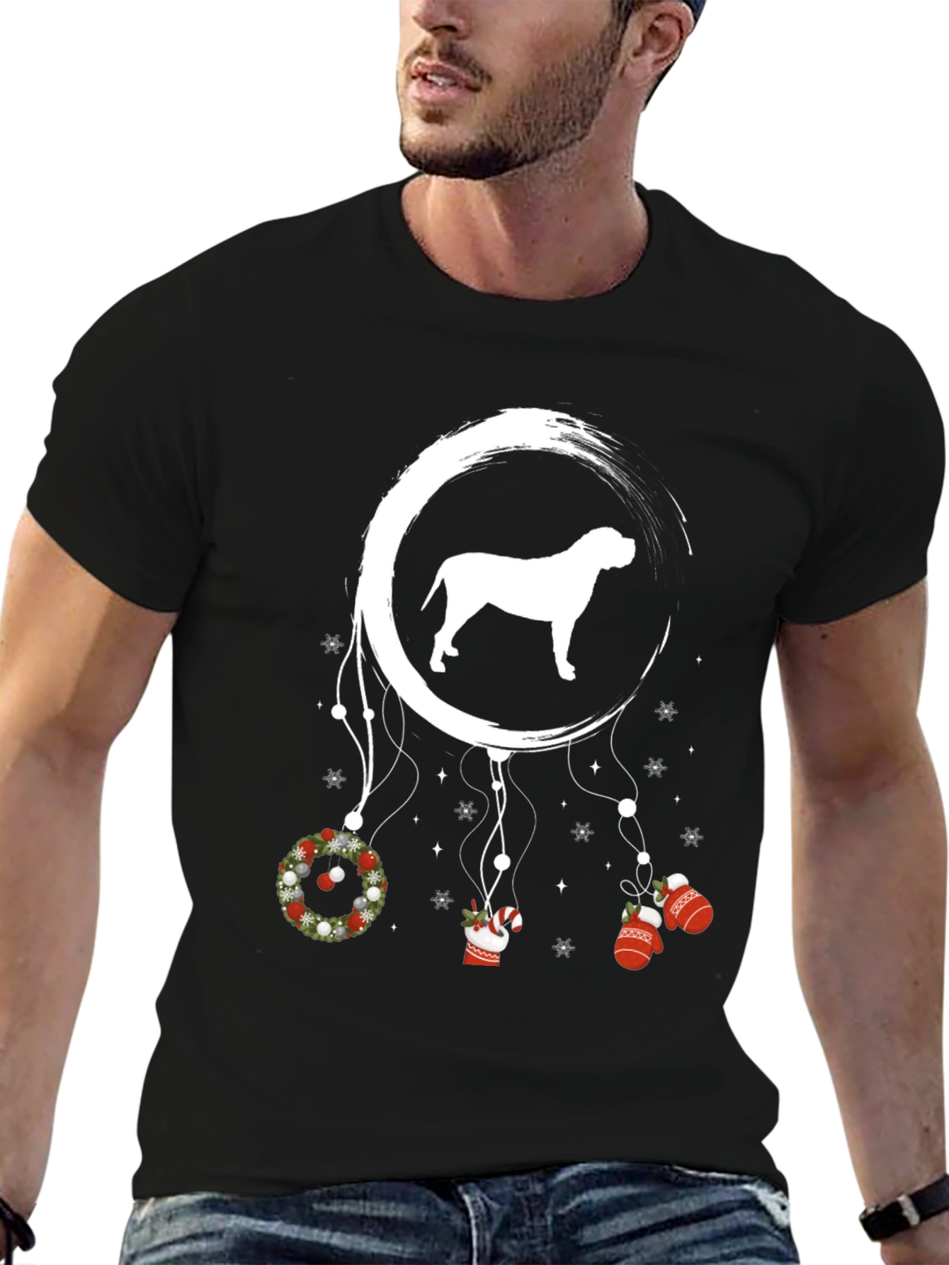 Christmas Dog Dreamcatcher T-Shirt