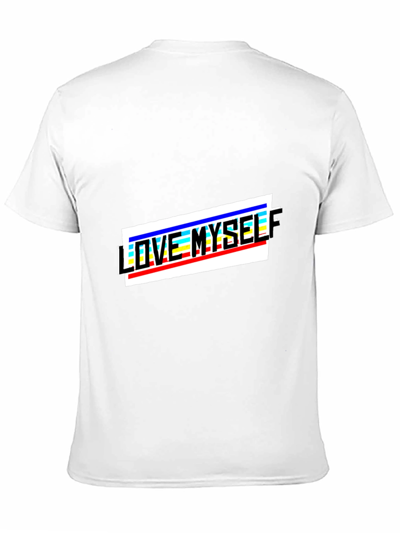 Love Myself Graphic Print Black T-Shirt