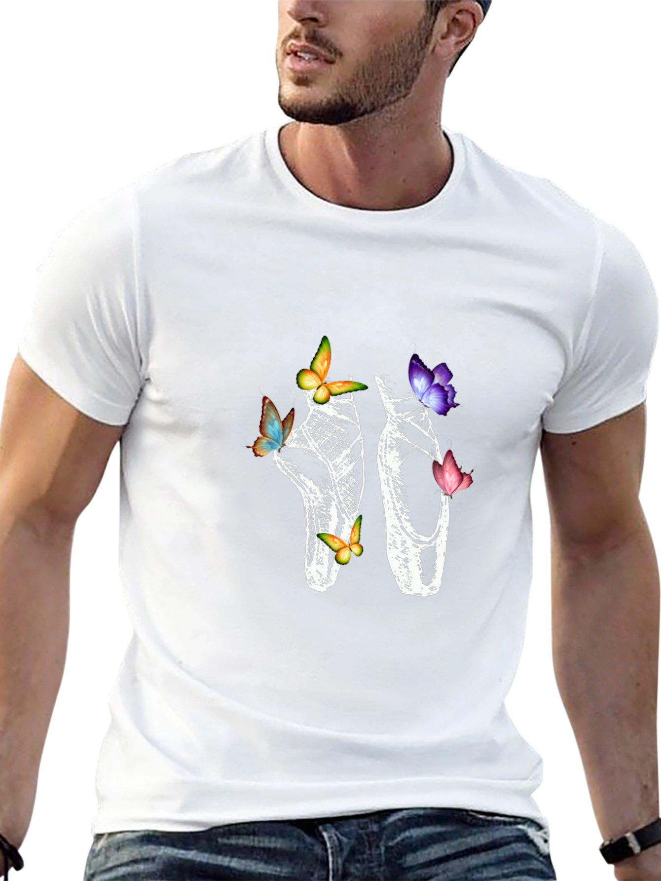 Ballet Shoes and Butterfly T-Shirt