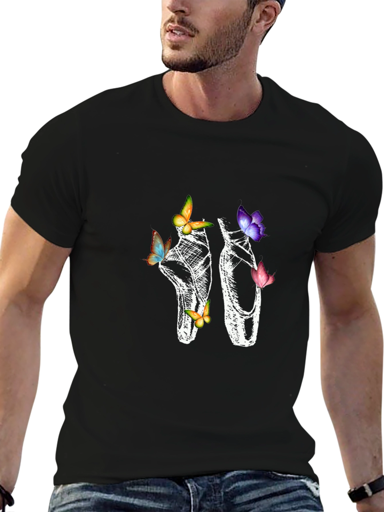 Ballet Shoes and Butterfly T-Shirt