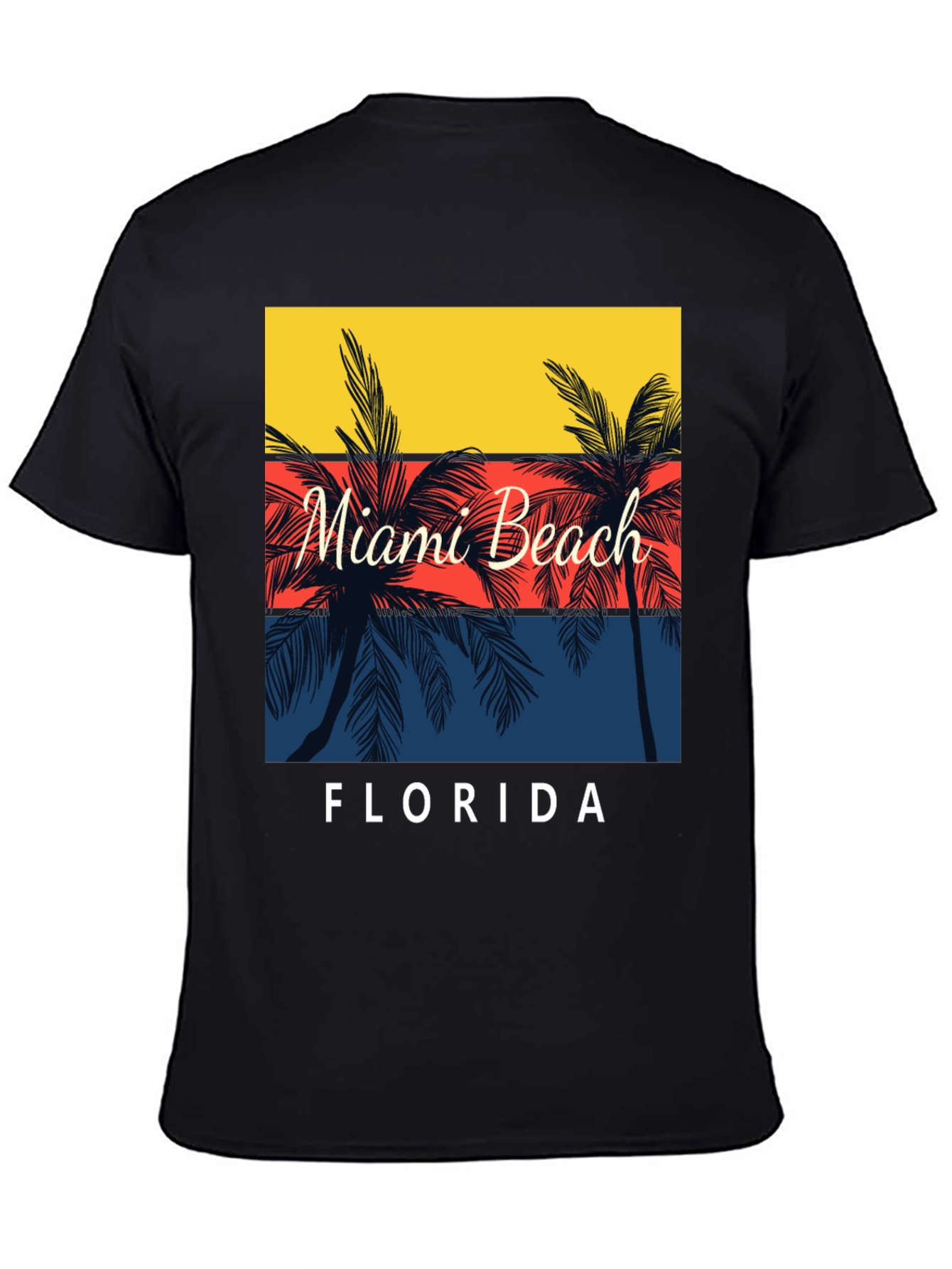 Miami Beach Florida Palm Tree T-Shirt