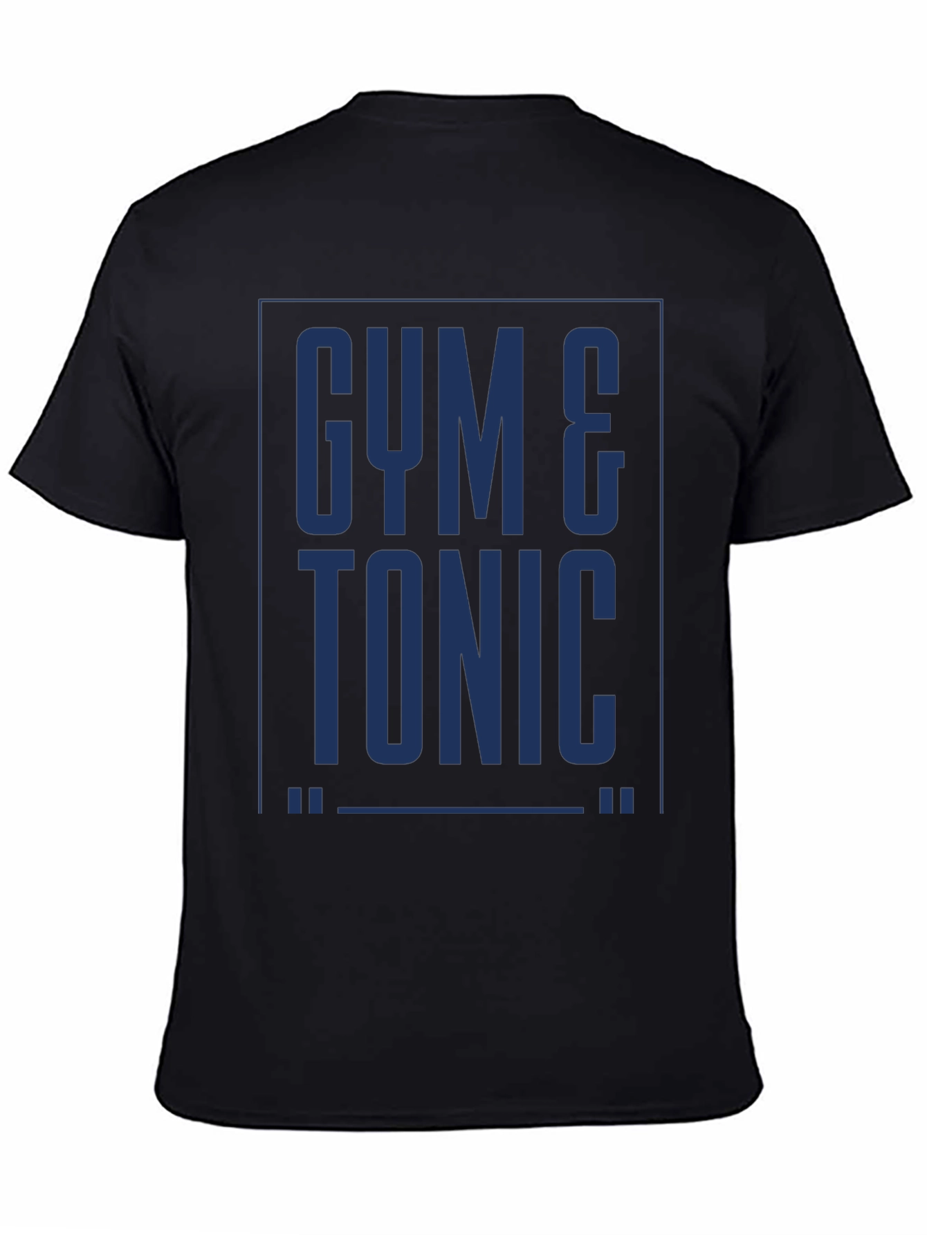 Gym & Tonic Graphic Tee - Black Cotton T-Shirt