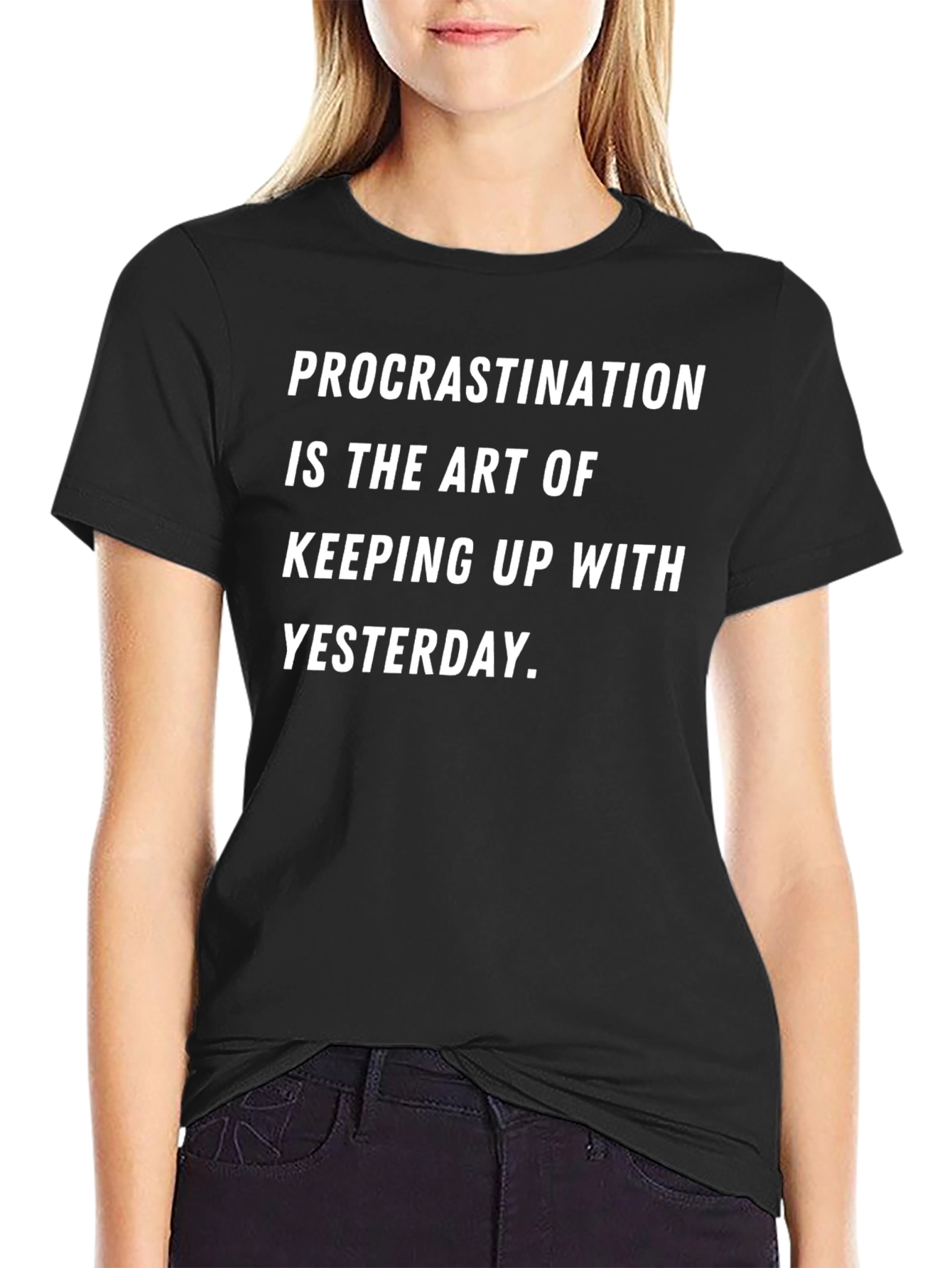 Procrastination Art T-Shirt Funny Graphic Tee