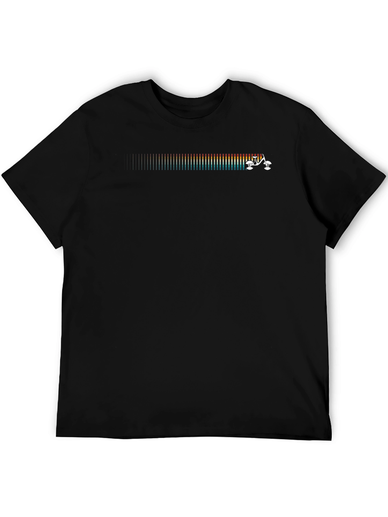 Retro Spectrum Quad Skate Black T-Shirt